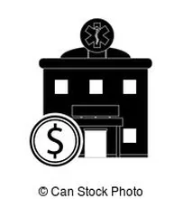 hospital-y-moneda-icono-ilustraci&oacute;n_csp39727328