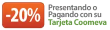 20% presentando o pagando