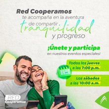 Red Cooperamos te acompa&ntilde;a en la aventura de compartir tranquilidad y progreso
