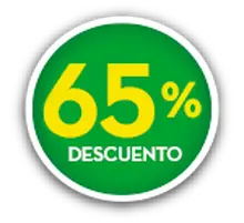 65 % DE DESCUENTO