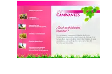 &iquest;Qu&eacute; actividades realizan? Vive Caminantes 