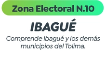 ZONA ELECTORAL N.10 IBAGU&Eacute;
