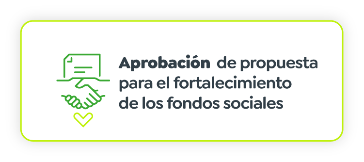 Aprobación de propuesta para el fortalecimiento de los fondos sociales Aprobación de propuesta para el fortalecimiento de los fondos sociales
