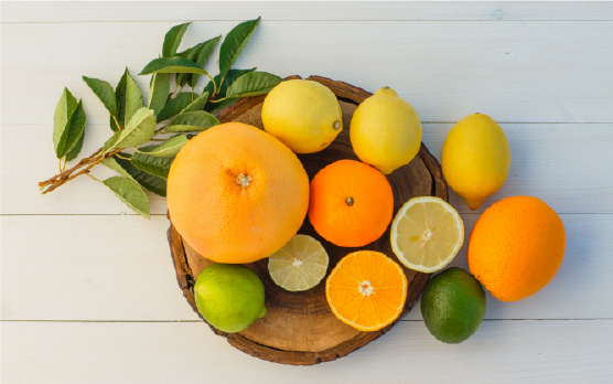Frutas cítricas (naranja, limón, mandarina)