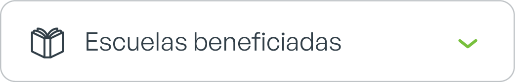 Escuelas beneficiadas