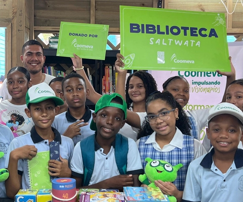 Coomeva y Educambio entregan nuevas bibliotecas en San Andrés y Providencia