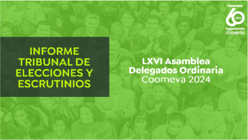 Informe tribunal de escrutinios Informe tribunal de escrutinios