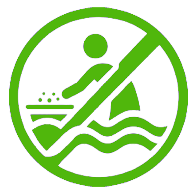 No lavar utensilios o ropas en sus aguas